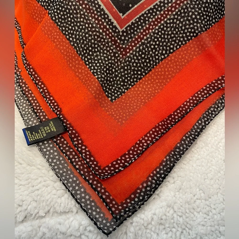 Italian Cinzia Fiori for Tie Rack Poppy and Rose Scarf